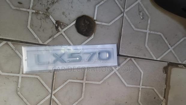 LX 570 Replacement 3D Lexus Model Boot Decal Badge - thumbnail 2