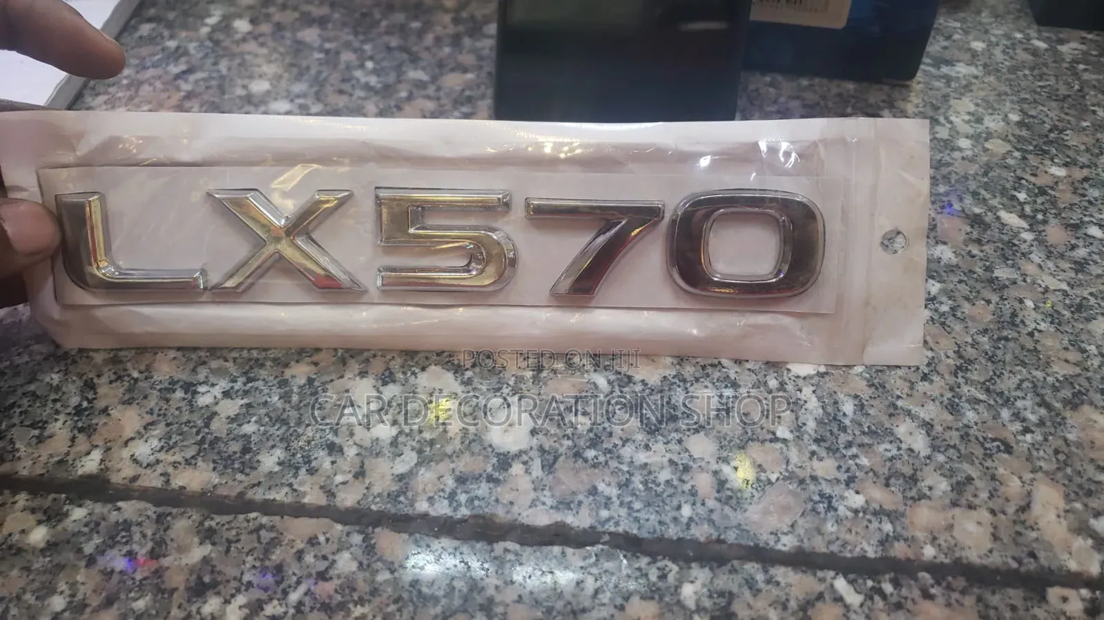 LX 570 Replacement 3D Lexus Model Boot Decal Badge