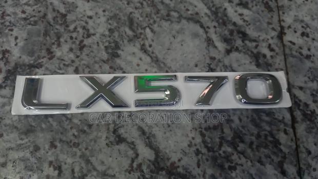 LX 570 Replacement 3D Lexus Model Boot Decal Badge - main view