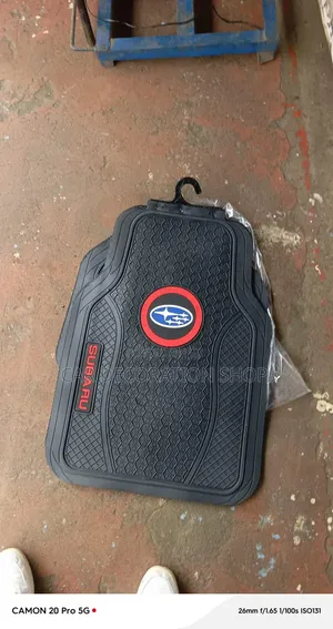 5pc Subaru Mats With Distinctive Raised Honeycomb Grid Patternmats