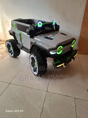 Grey 12V Electric Ride-on Jeep – Remote Control, Bluetooth, USB MP3