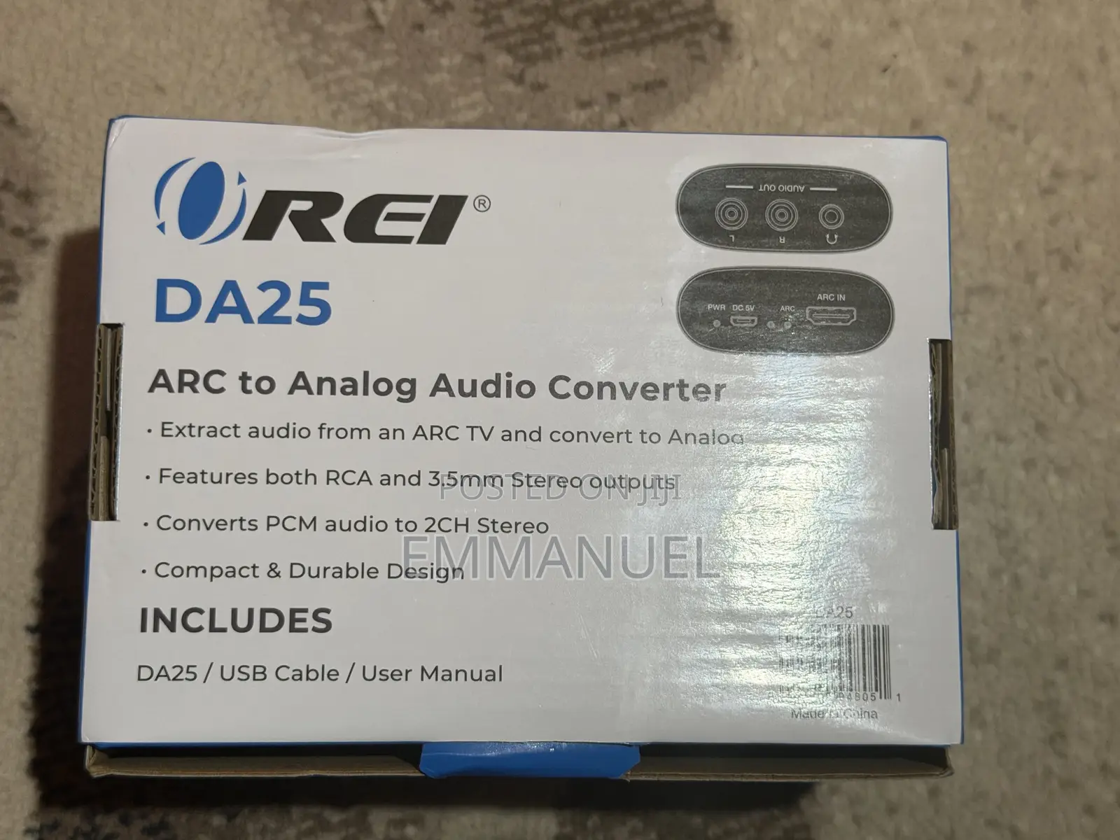 Orei eARC/ARC Audio Converter ARC to Analoque