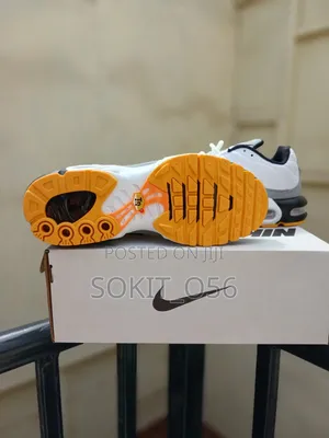 Nike Air Max Plus (TN) Sneakers With Orange and Black Accents