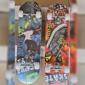 Skateboard With Rubber Wheels