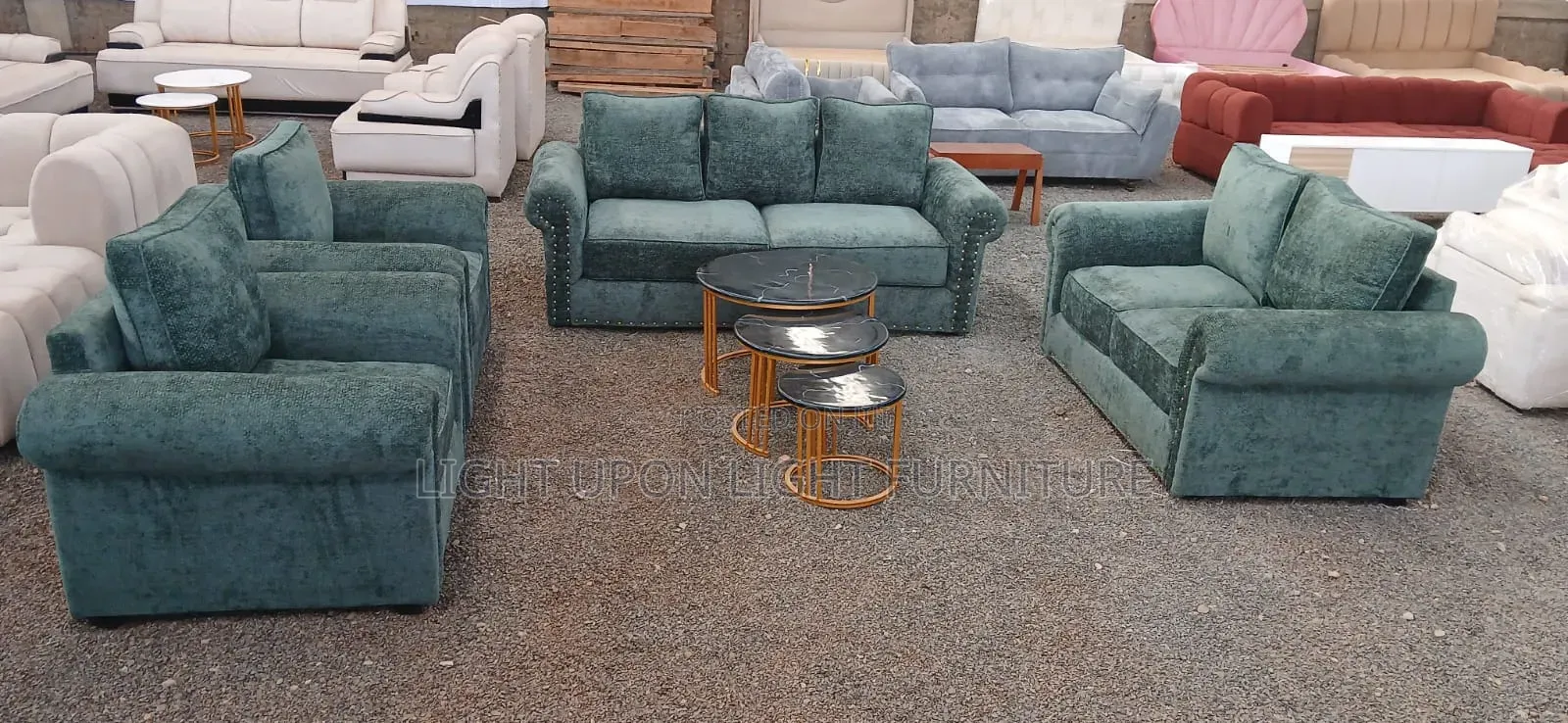 5 Seater NO 9 Sofa Design With Back Pillows