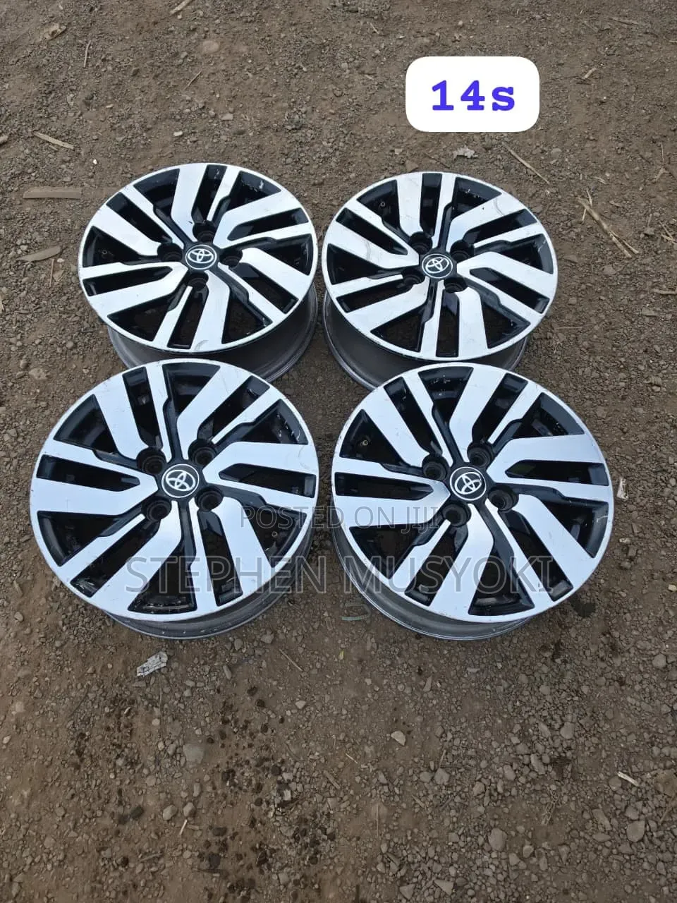 Toyota Passo Blacksilver Size 14inch Wheels