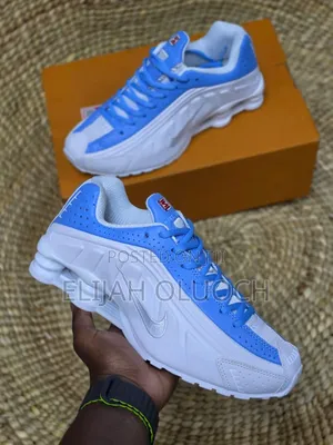 Nike Shox R4 White Blue