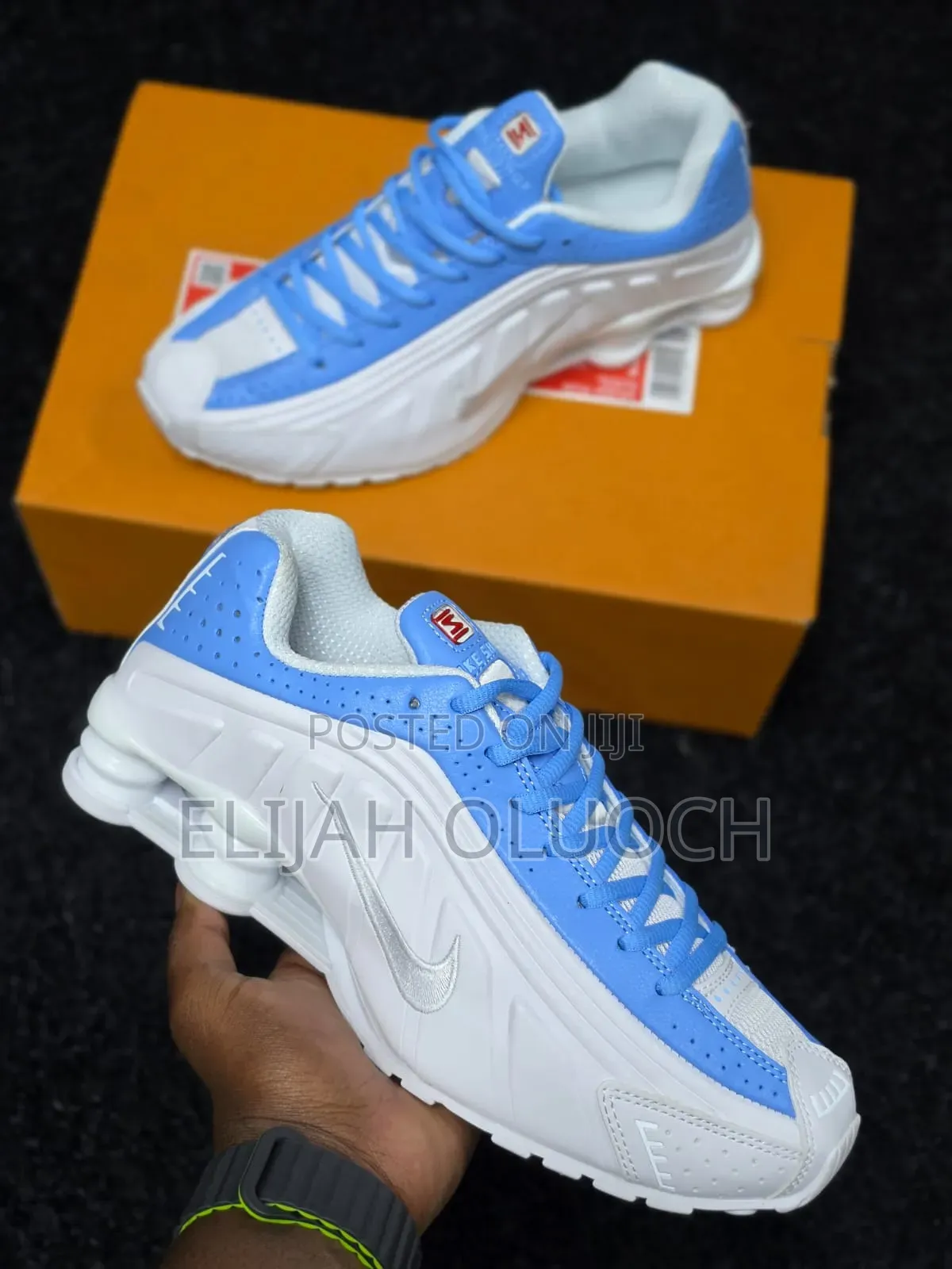 Nike Shox R4 White Blue