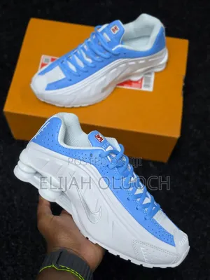 Nike Shox R4 White Blue