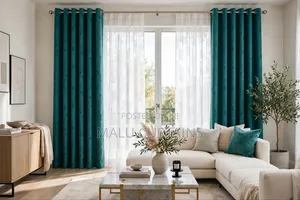 Treel Green Suede Curtain