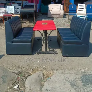 Modern Set of Seating Restaurant Bench and a Table.