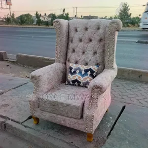Baige King Chair or Queen Chair With a Pillow