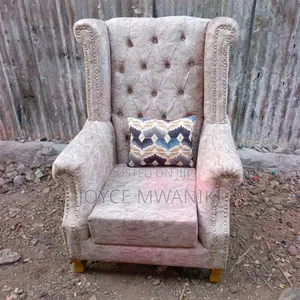 Baige King Chair or Queen Chair With a Pillow