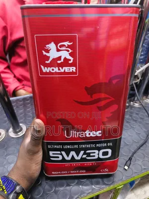 Wolver Ultratec Ultimate Longlife Synthetic Motor Oil 5w-30 5litres