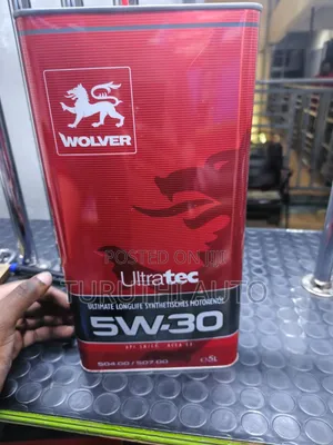 Wolver Ultratec Ultimate Longlife Synthetic Motor Oil 5w-30 5litres