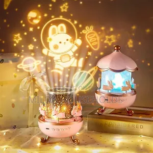 6 Theme Rotating Bunny's Carousel Night Light