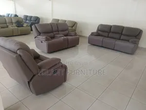 Premium Brown Royal Size 6 Seater Recliner Sofa