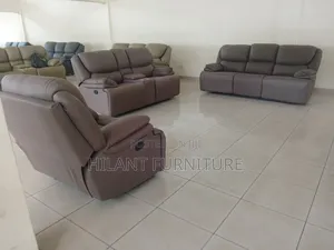 Premium Brown Royal Size 6 Seater Recliner Sofa