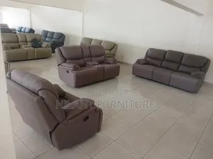 Premium Brown Royal Size 6 Seater Recliner Sofa