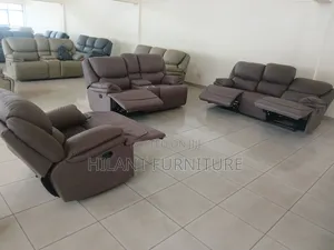 Premium Brown Royal Size 6 Seater Recliner Sofa