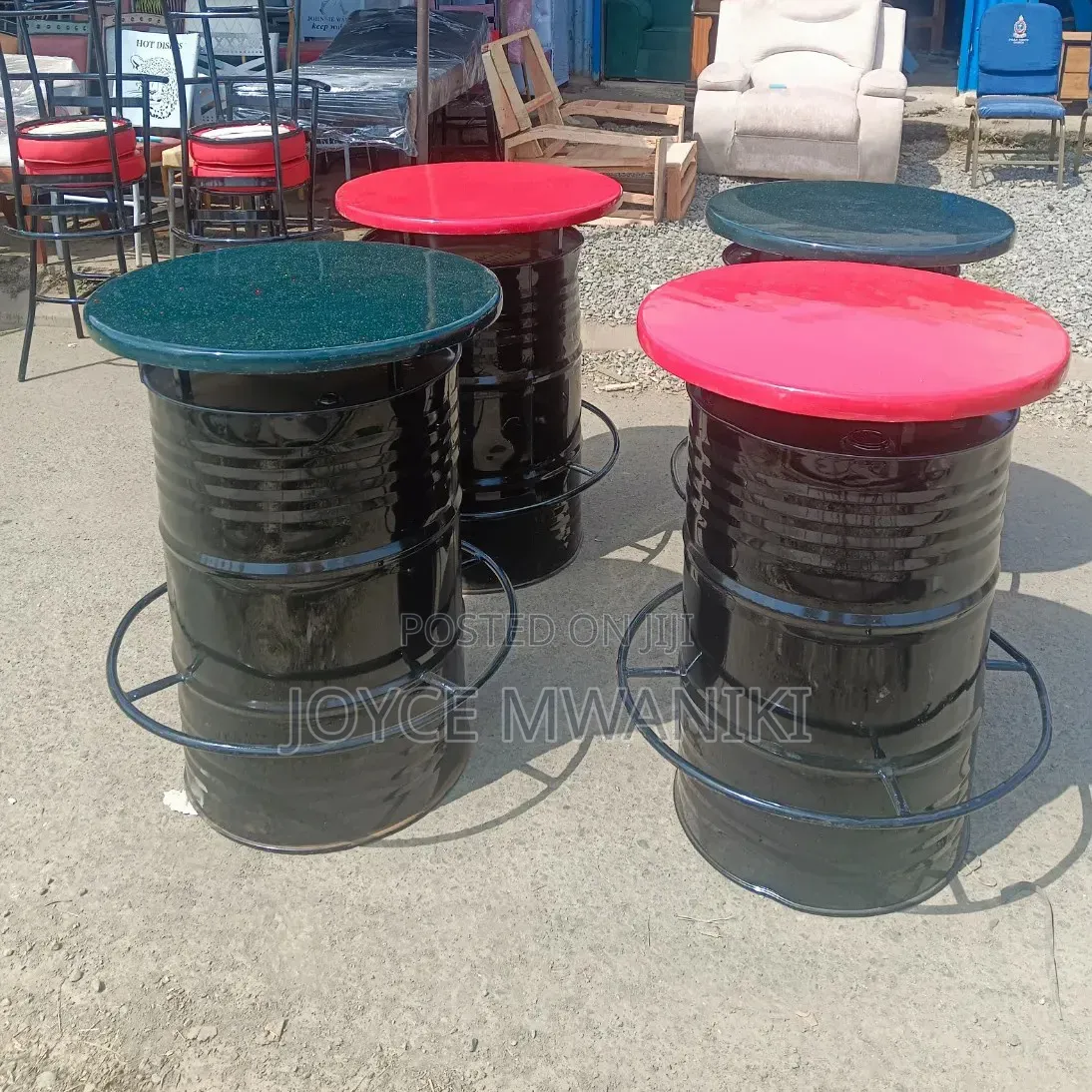 Assorted Colours Custom Bar Table. 
