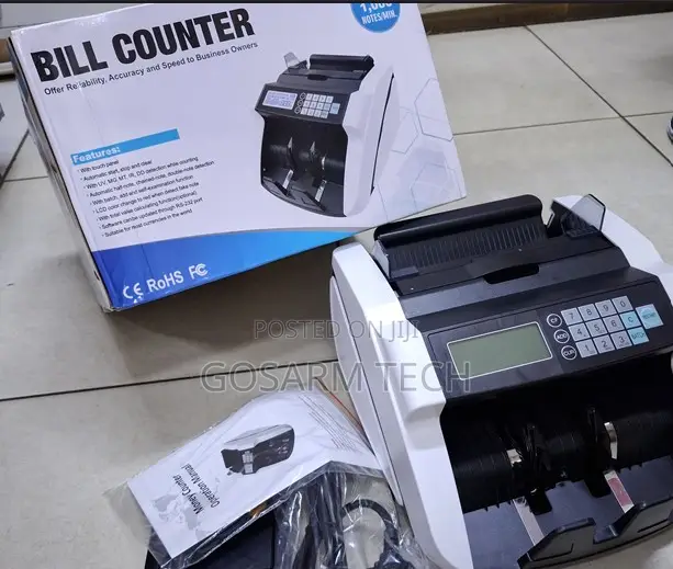 High-Speed Bill Counter Machine With UV/MG Counterfeit Detection