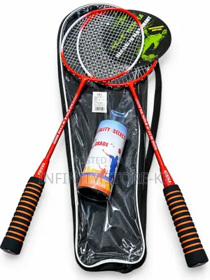 Durable Badminton Rackets With Shuttlecocks 3 PCS