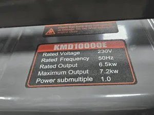 Cigma-Uk KMD10000E 7.2kW Portable Diesel Generator
