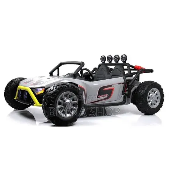 **24V Monster 2-Seater Ride-on Car With Remote Control – White **