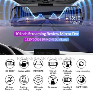 Frisker 10" Hd Wifi Dual Dash Cam