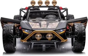 **24V Monster 2-Seater Ride-on Car With Remote Control – Black **