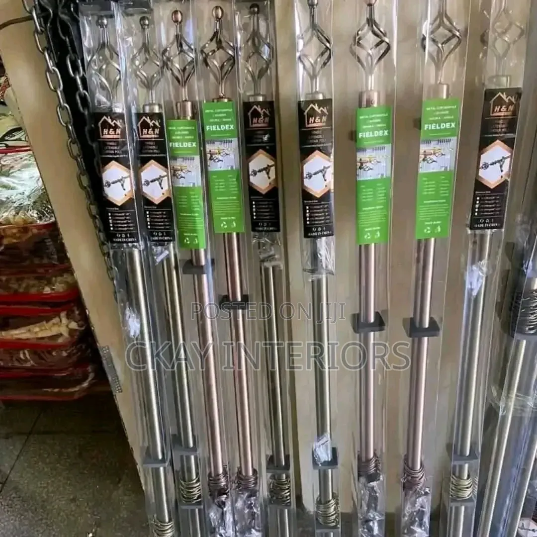 3m Good Quality Single Adjustable Curtain Rods
