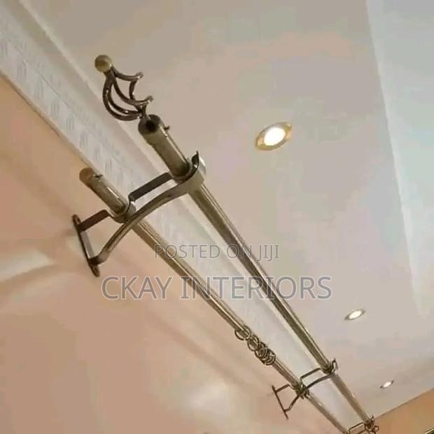 3m Good Quality Single Adjustable Curtain Rods - thumbnail 2