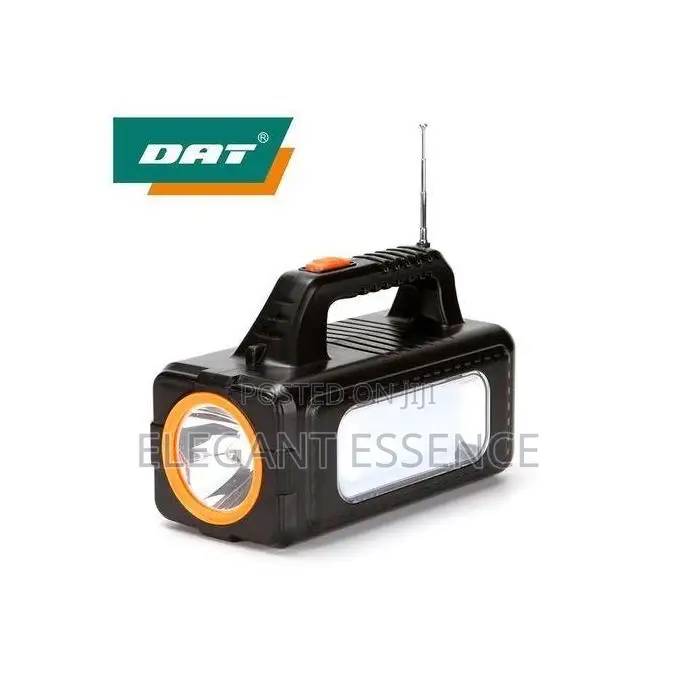 Dat Solar Lighting Kit: FM Radio, 4 Led Bulbs, Torch, Charging Kit