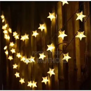 12 M (100 Stars ) Solar Powered Outdoor Star Fairy Lights