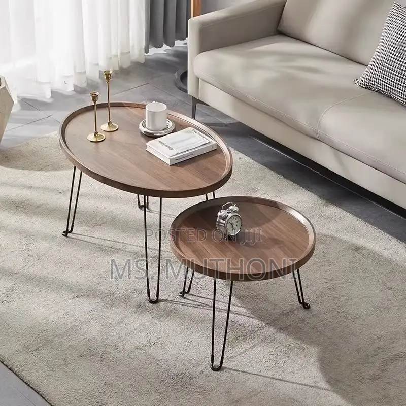 *Foldable 2-in-1 Nesting Coffee Table Set