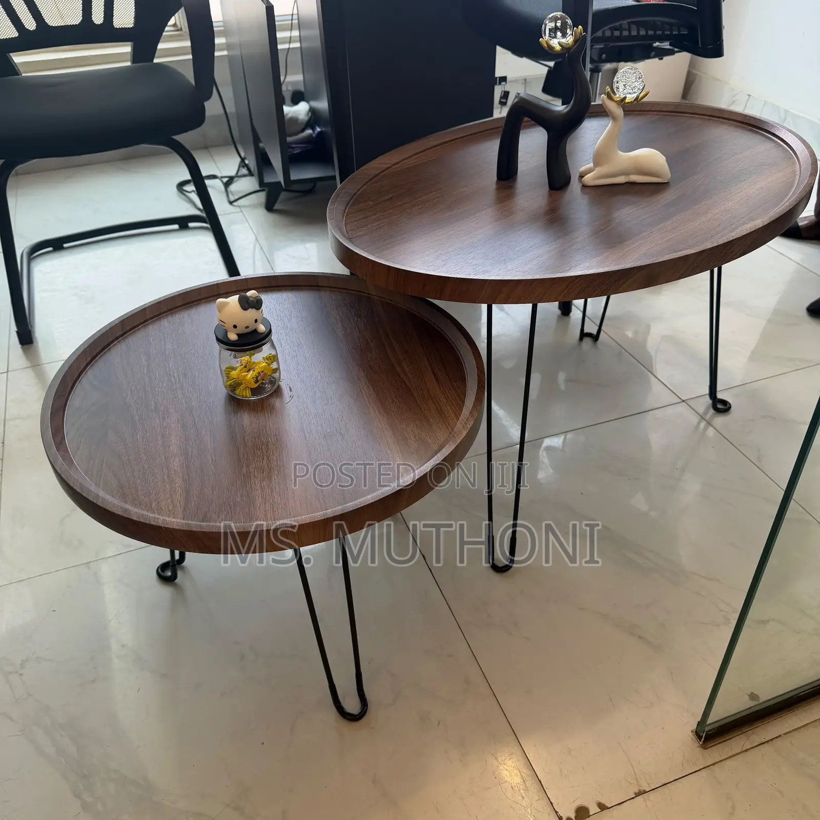 *Foldable 2-in-1 Nesting Coffee Table Set