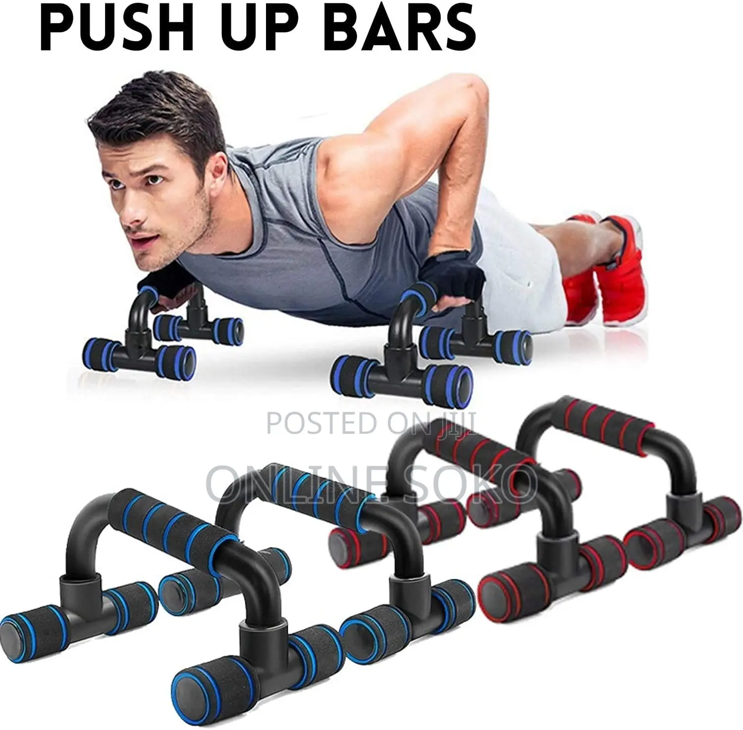 Push Up Bars Stand Pair for Home Gym, Calisthenics Strength Training
