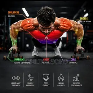 Push Up Bars Stand Pair for Home Gym, Calisthenics Strength Training