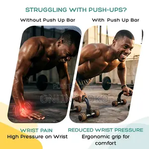 Push Up Bars Stand Pair for Home Gym, Calisthenics Strength Training