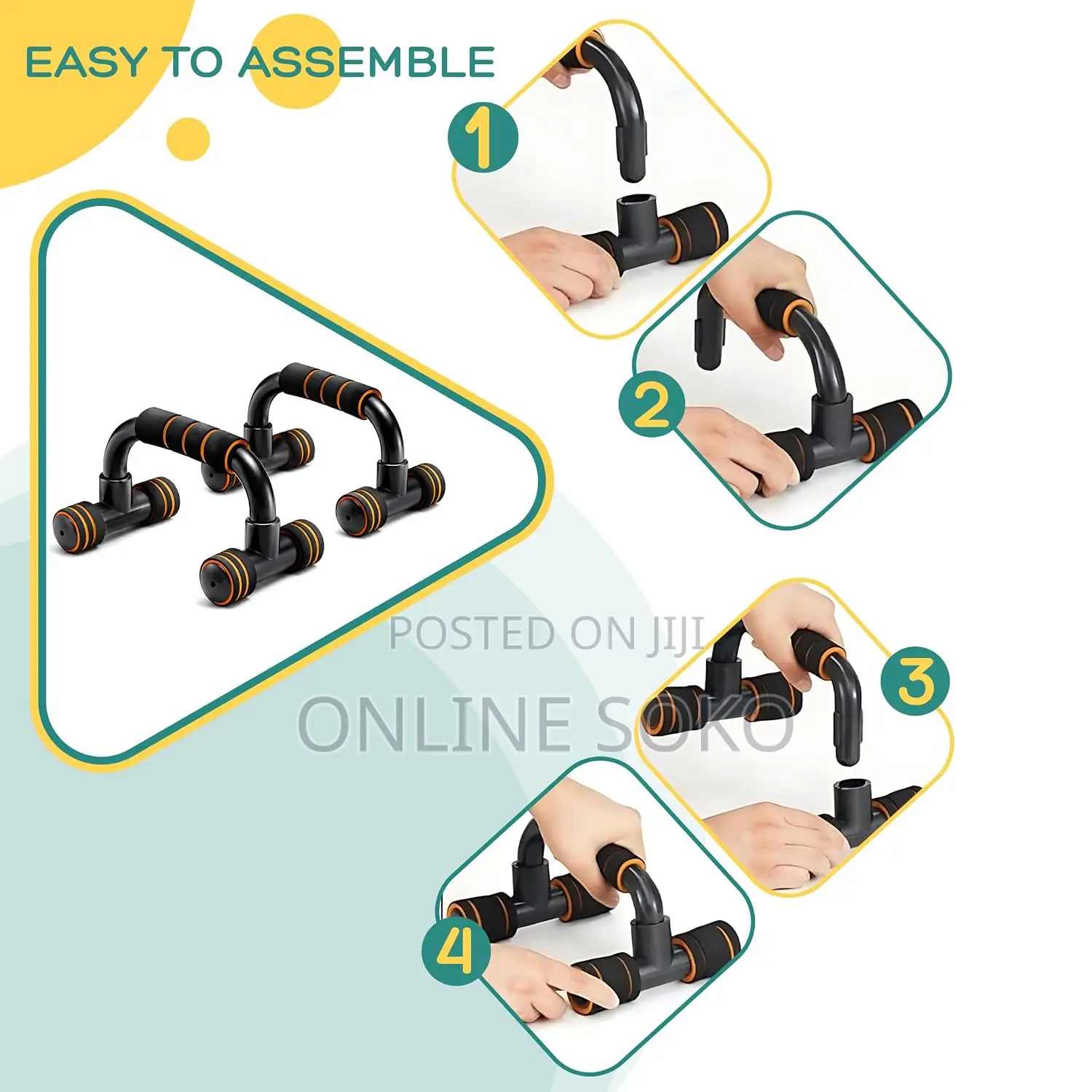 Push Up Bars Stand Pair for Home Gym, Calisthenics Strength Training
