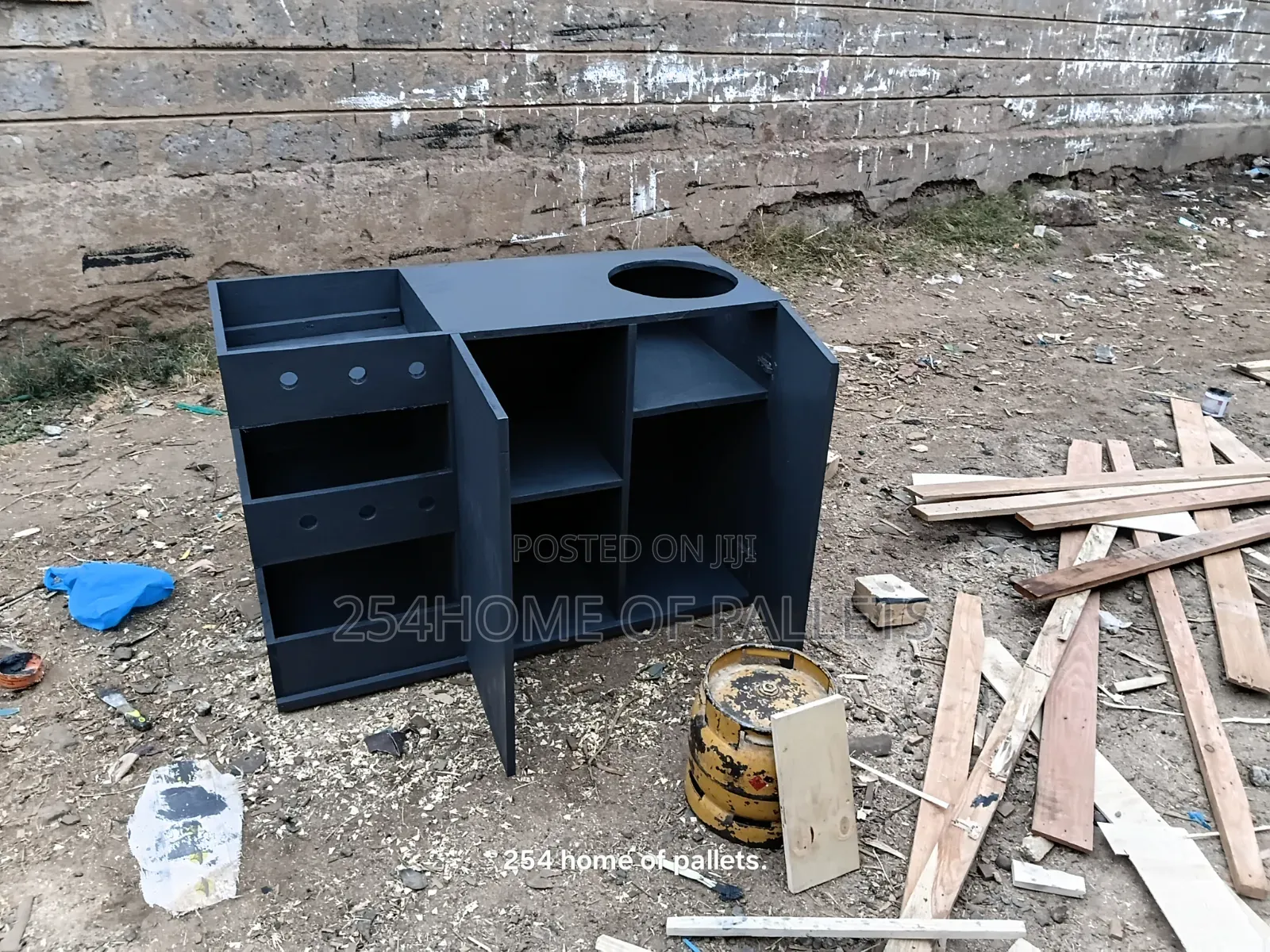 Wooden Kitchen Table With Door