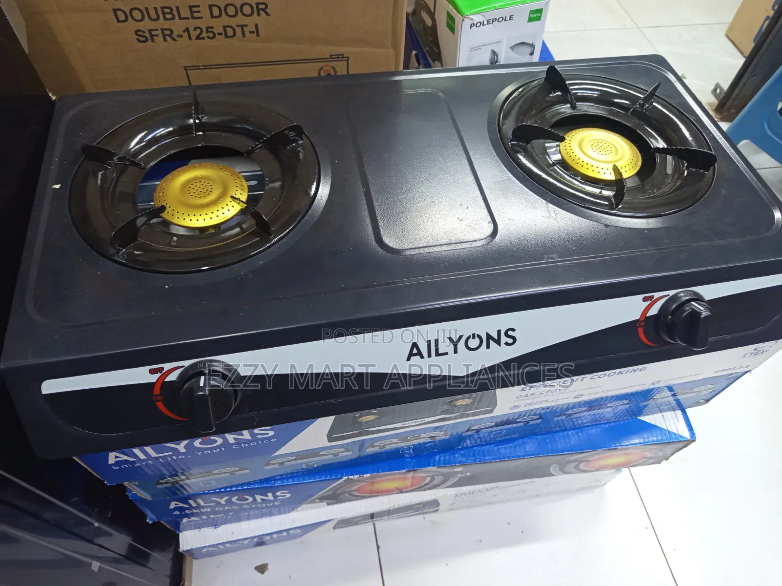 Ailyons Stainless Steel 2 Burner Gas Stove