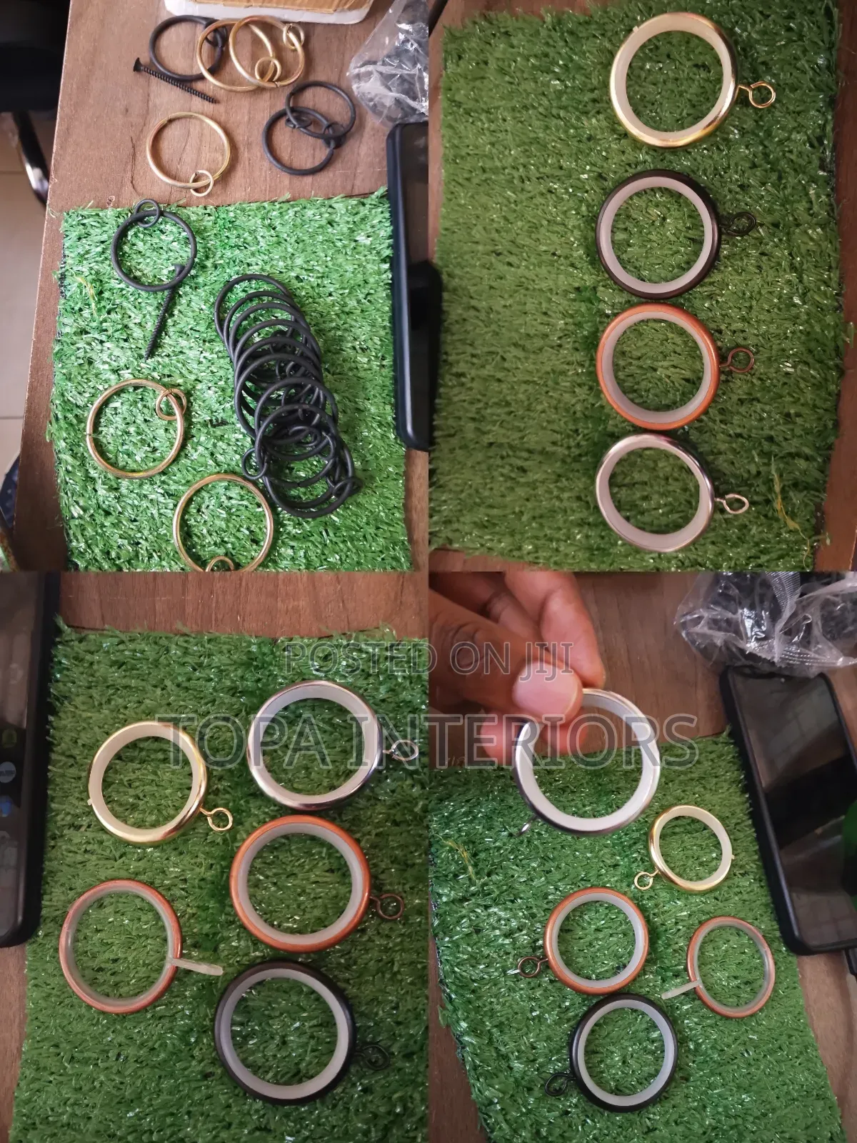 Silent Curtain Rings for Drapery Rods