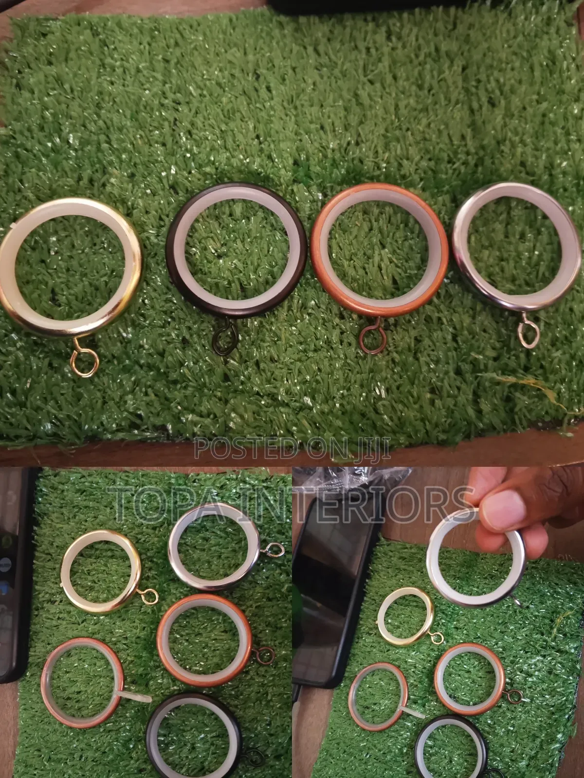 Silent Curtain Rings for Drapery Rods