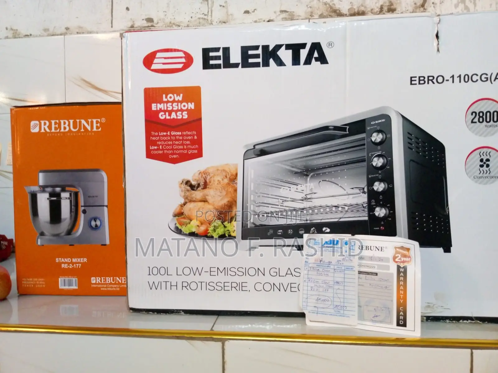 100L Electric Oven and 10L Mixer