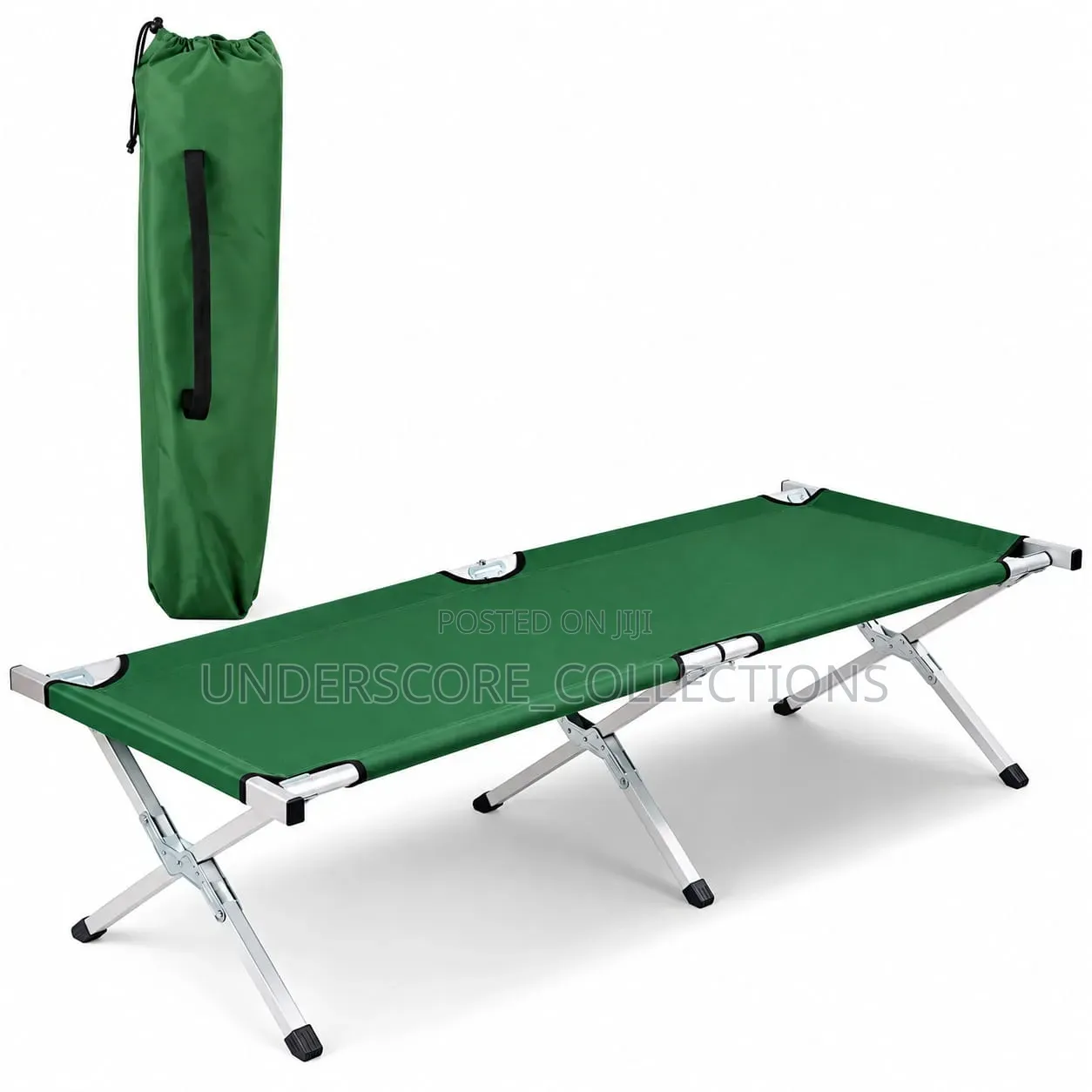 Green Foldable Camping Bed