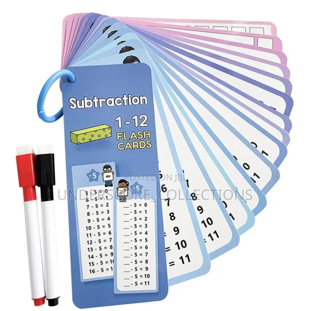 *15pcs /Set Math Subtraction Reusable Number Learning Cards* - main view