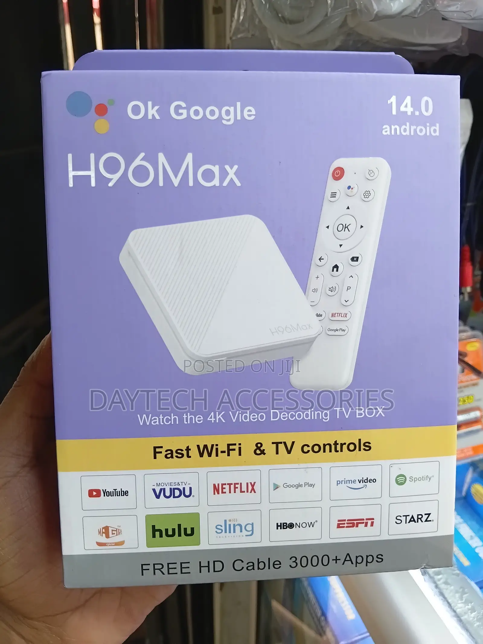 H96Max-H618+ Android 14.0 Smart TV Box Video Decoding TV Box