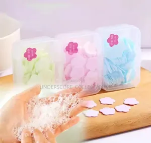 *100pcs Portable Flower Shape Paper Soap*